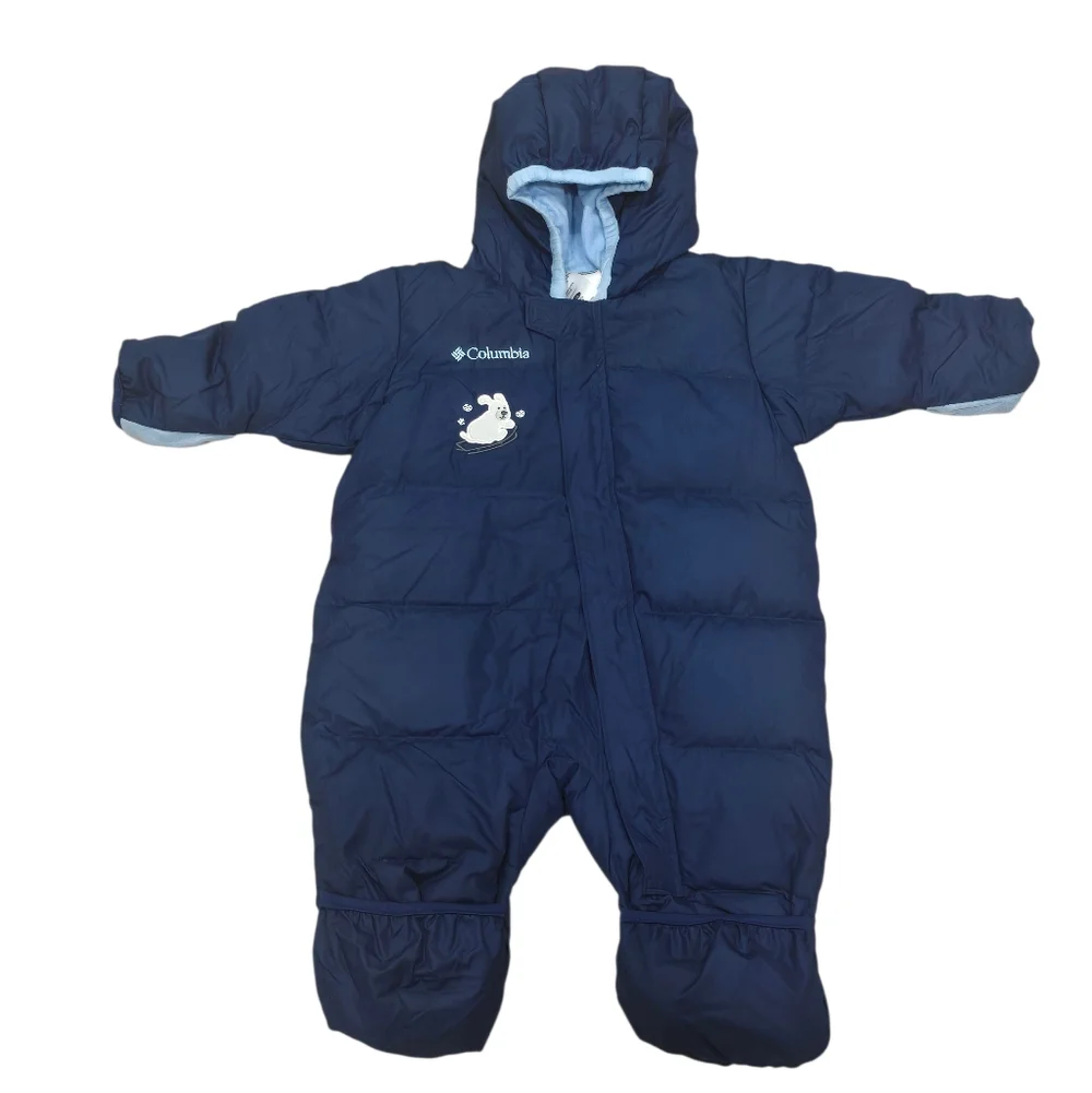 NEW Vintage Columbia Snuggly Bunny Bunting Suit Infant Down Insulated